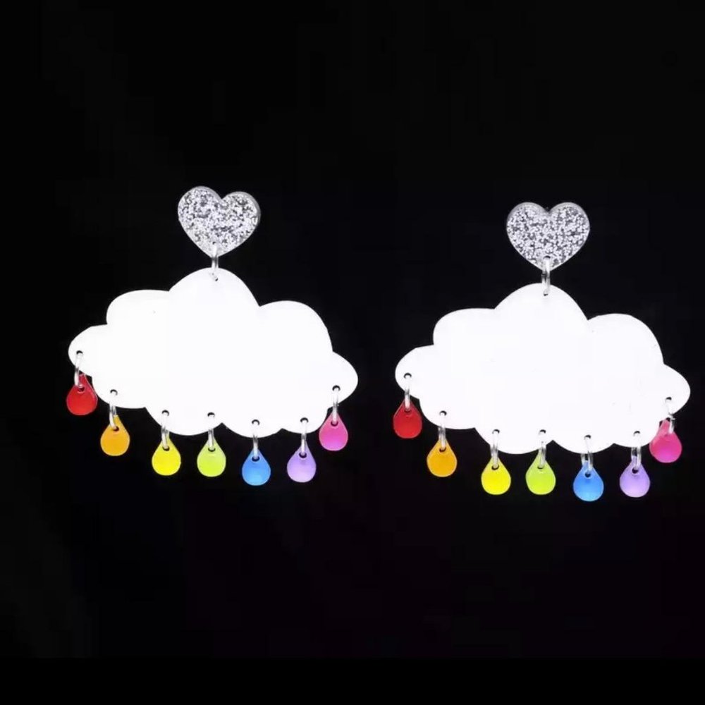 Korean Style Earrings "Cloud"️🌧